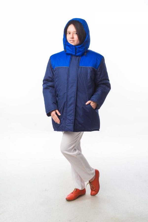 Куртка «Снежинка» т.синий/василек